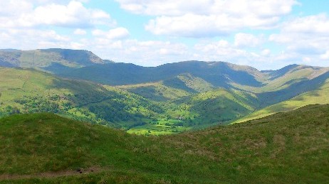 The view north-easterly from the top of Sour Howes